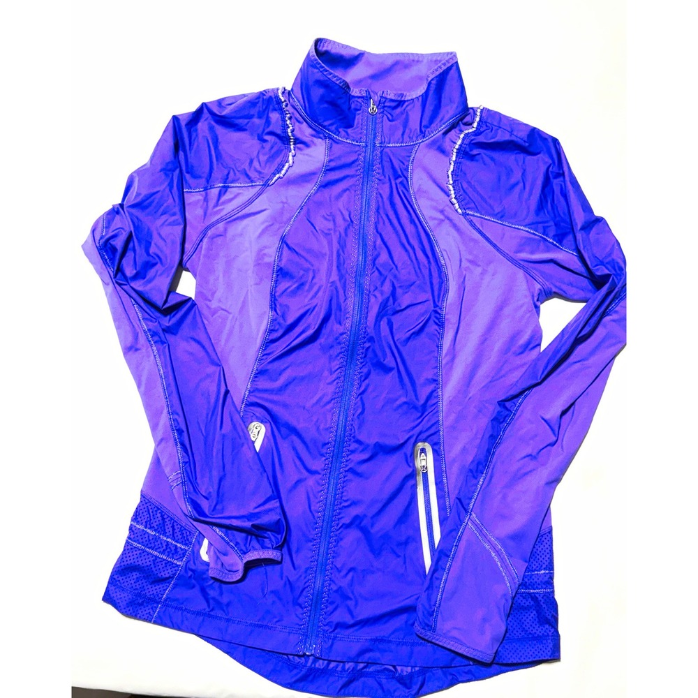 Lululemon Athletica Women's Purple Full Zip Track Jacket, Size 8